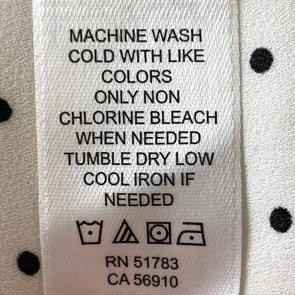 Maurice’s Women's Cream Polka Dot Popover Blouse Size L - Picture 15 of 15